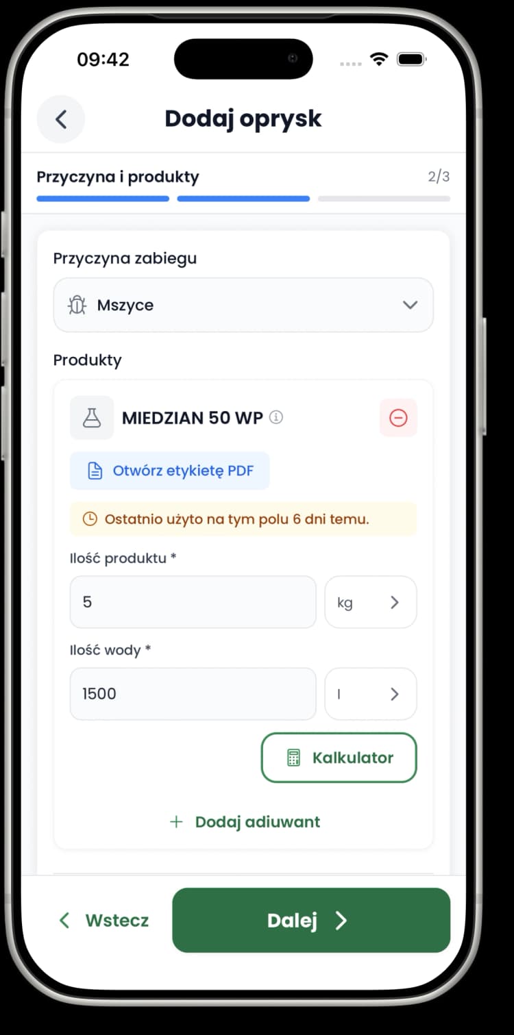 Ekran aplikacji 2